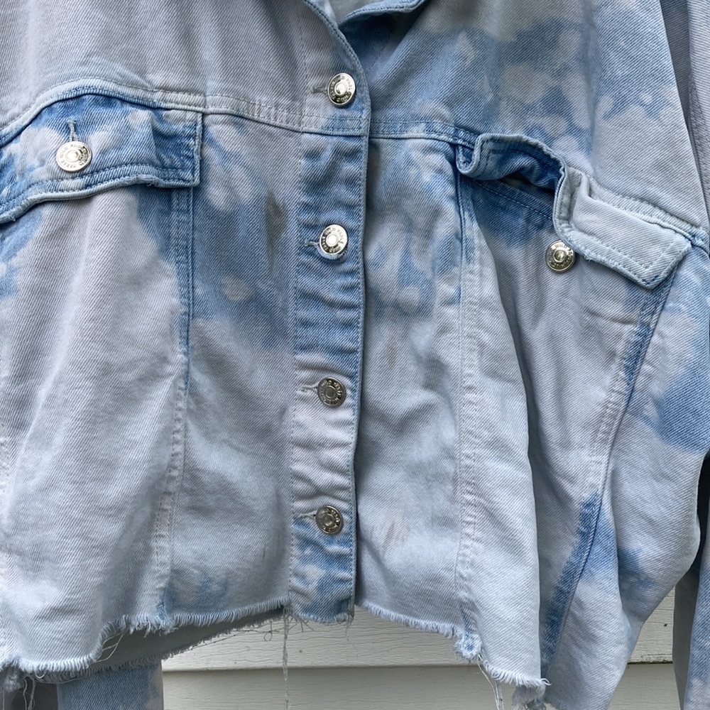 Wild Fable XL Bleached Cutoff Jean Jacket - Picture 4 of 10
